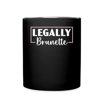 Legally Brünette Braune Haare Mode Blonde Haare - Tasse einfarbig - Schwarz - Vorne