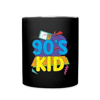 I Love The '90s 1990 Vintage Nineties 90's Kid - Tasse einfarbig - Schwarz - Vorne
