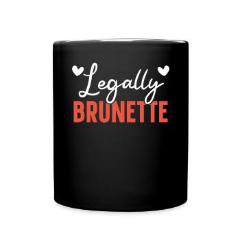 Legally Brünette Braune Haare Mode Blonde Haare - Tasse einfarbig - Schwarz - Vorne