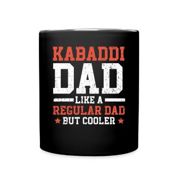 Kabaddi Dad Indian Team Sport Raider Fathers Day - Full Colour Mug - black - Front