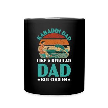 Kabaddi Dad Indian Team Sport Raider Fathers Day - Full Colour Mug - black - Front