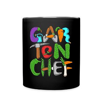 Gartenchef Gartenbau Garten Hobbygärtner Gärtner - Tasse einfarbig - Schwarz - Vorne