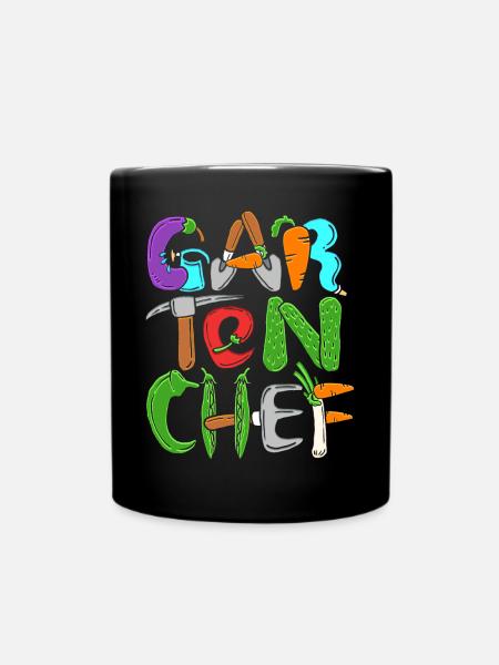 Gartenchef Gartenbau Garten Hobbygärtner Gärtner - Tasse einfarbig - Schwarz