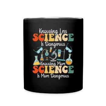 La science est dangereusement drôle - Mug uni - noir - Devant
