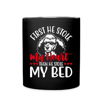 Shih Tzu First He Stole My Heart Funny - Full Colour Mug - black - Front