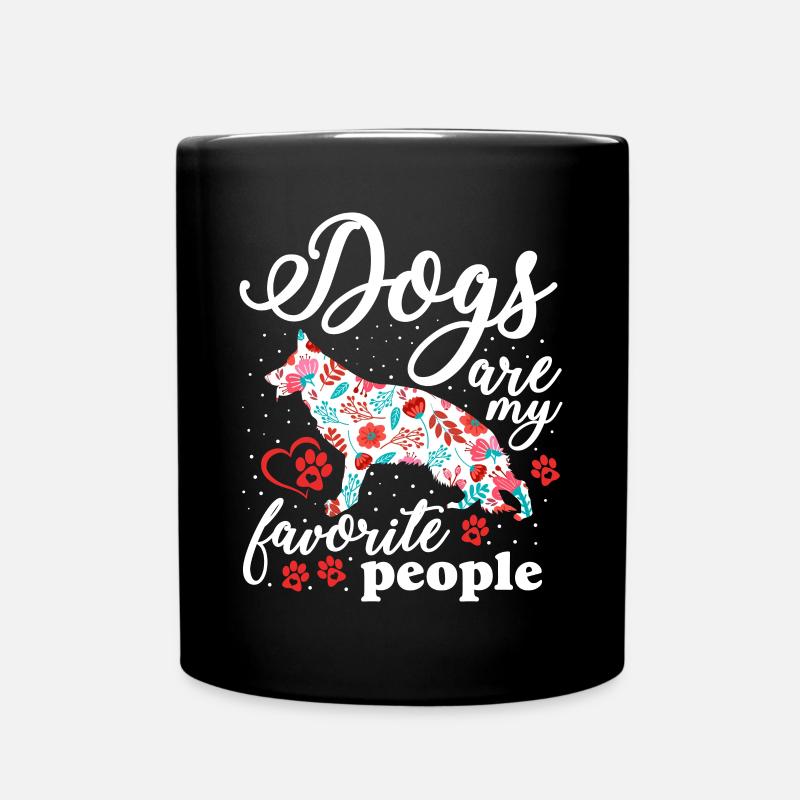 Deutsche Schäferhunde Sind Lieblingsmenschen - Tasse einfarbig - Schwarz
