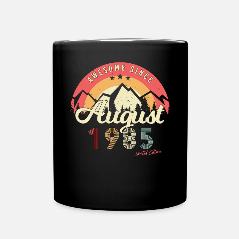 Baujahr Im August 1985 - Tasse einfarbig - Schwarz