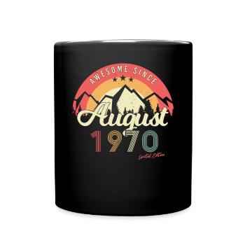 1970 August Retro - Full Colour Mug - black - Front