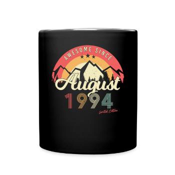 Mois de naissance Août 1994 - Mug uni - noir - Devant