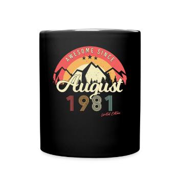 August 1981 Limitierte Edition - Tasse einfarbig - Schwarz - Vorne
