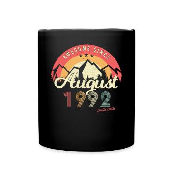 A l’âge de 30 août 1992 - Mug uni - noir - Devant