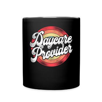 Childcare Daycare Provider Teacher - Full Colour Mug - black - Front