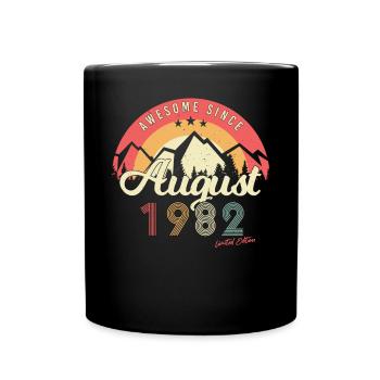 40e anniversaire août 1982 - Mug uni - noir - Devant