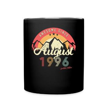 Mois de naissance Août 1996 - Mug uni - noir - Devant