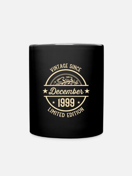 Anniversaire Vintage depuis Décembre 1999 - Mug uni - noir