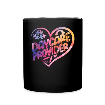 Childcare Daycare Provider Teacher - Full Colour Mug - black - Front