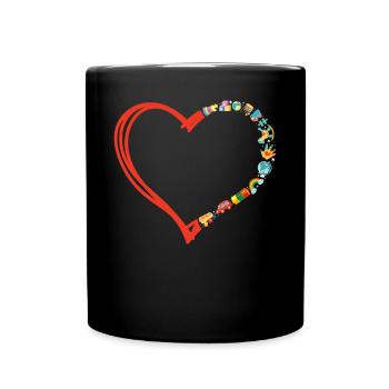 Childcare Daycare Provider Teacher - Full Colour Mug - black - Front