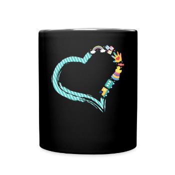 Childcare Daycare Provider Teacher - Full Colour Mug - black - Front