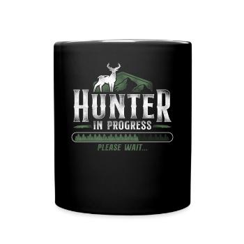Buck Deer Hunting Hunter Vintage - Mug uni - noir - Devant