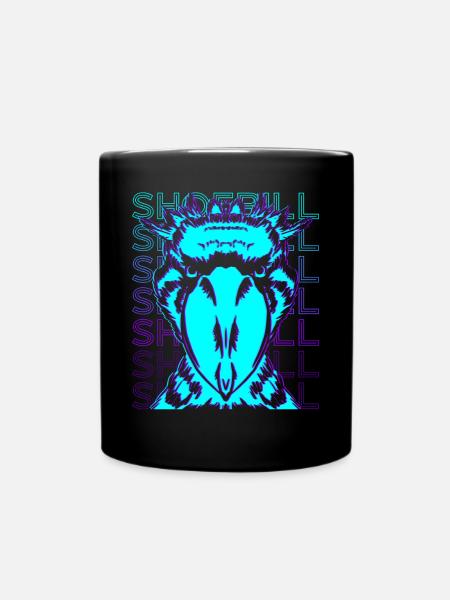 Schuhschnabel Retro - Tasse einfarbig - Schwarz