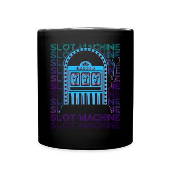 Spielautomat Casino Retro - Tasse einfarbig - Schwarz - Vorne