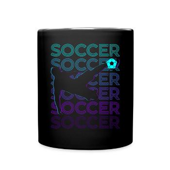 Joueur de football Rétro - Mug uni - noir - Devant