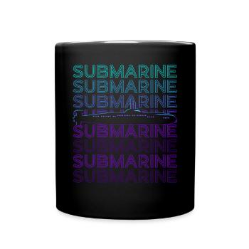 U-Boot Retro - Tasse einfarbig - Schwarz - Vorne