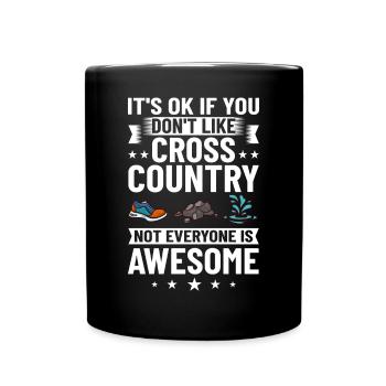 Cross Country Running Crosslauf Geländelauf Laufen - Mug uni - noir - Devant