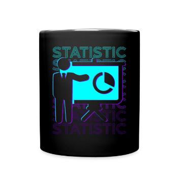 Statisticien Statisticien Rétro - Mug uni - noir - Devant
