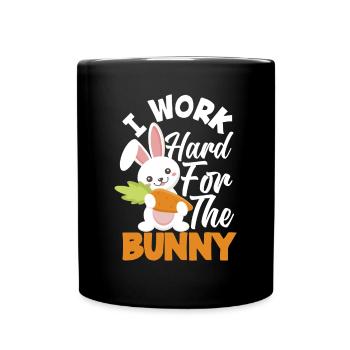 Hase Kaninchen Haustier Hasen Mama Geschenk - Tasse einfarbig - Schwarz - Vorne