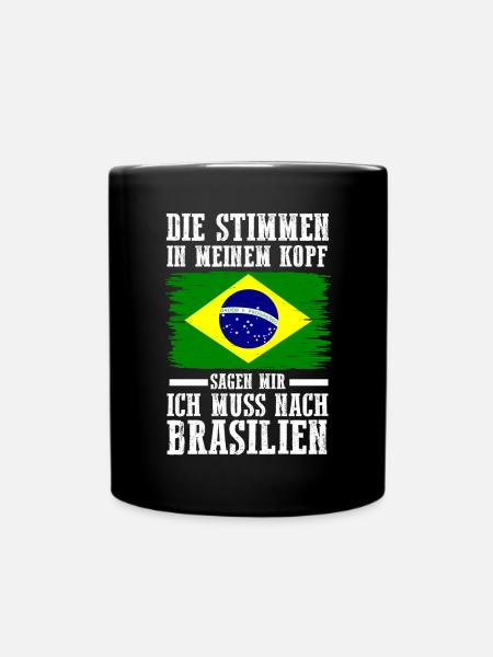 Brasilien Brasilianer Brasilianisches - Tasse einfarbig - Schwarz