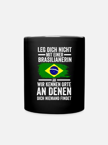 Brasilien Brasilianerin Brasilianisches - Tasse einfarbig - Schwarz