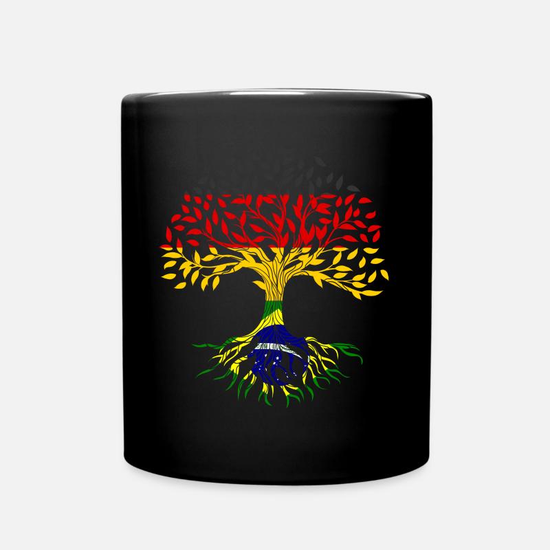 Roots Tree Germany Brazil - Full Colour Mug - black
