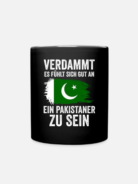 Pakistan Pakistaner Pakistanisches - Tasse einfarbig - Schwarz
