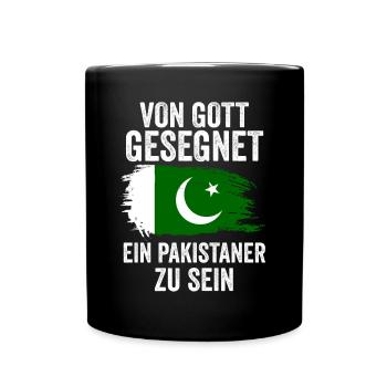 Pakistan Pakistaner Pakistanisches - Tasse einfarbig - Schwarz - Vorne