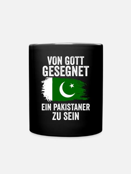 Pakistan Pakistaner Pakistanisches - Tasse einfarbig - Schwarz