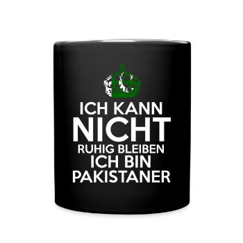 Pakistan Pakistaner Pakistanisches - Tasse einfarbig - Schwarz - Vorne
