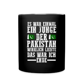 Pakistan Pakistaner Pakistanisches - Tasse einfarbig - Schwarz - Vorne
