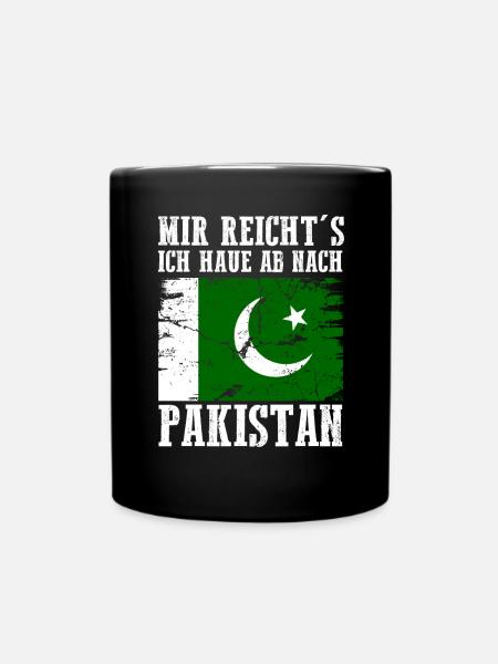 Pakistan Pakistaner Pakistanisches - Tasse einfarbig - Schwarz