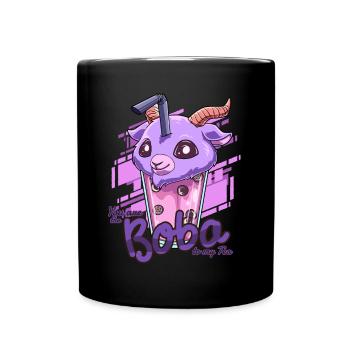 Bubble Tea Nu Goth Style - Otaku Bubble Tea - Tasse einfarbig - Schwarz - Vorne