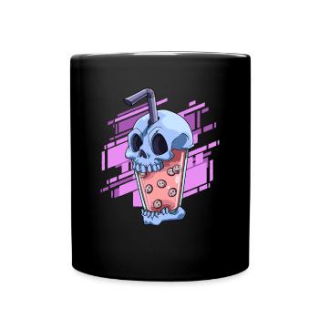 Bubble Tea Nu Goth Style - Otaku Bubble Tea - Tasse einfarbig - Schwarz - Vorne