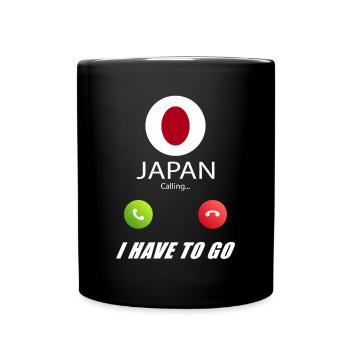 Japan calls lusiger flags saying - Full Colour Mug - black - Front