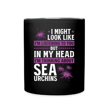 It might seem like I'm listening to you - - Full Colour Mug - black - Front