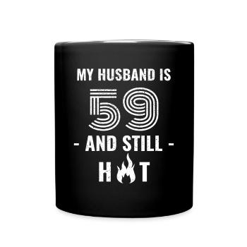 59 years birthday husband - Full Colour Mug - black - Front