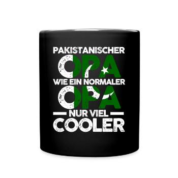 Pakistanischer Opa Pakistaner Pakistan - Tasse einfarbig - Schwarz - Vorne