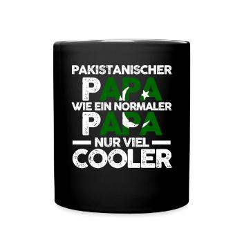 Pakistanischer Papa Vater Pakistaner Pakistan - Tasse einfarbig - Schwarz - Vorne