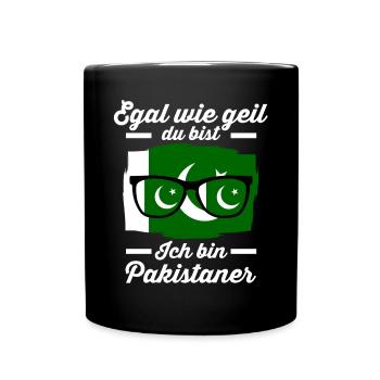 Pakistaner Pakistanisches Pakistan - Tasse einfarbig - Schwarz - Vorne