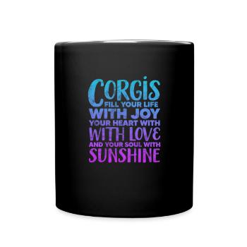 Welsh Corgi Dog Dog Dog Race Cadeau - Mug uni - noir - Devant