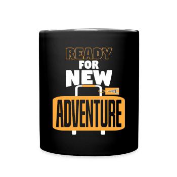 For New Adventure Baggage - Full Colour Mug - black - Front