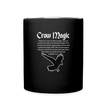 Raven Crow Bird Crow Birds Nature Crow GEschenk - Full Colour Mug - black - Front